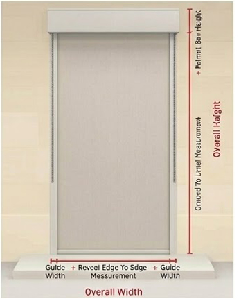 measure a roller shutter