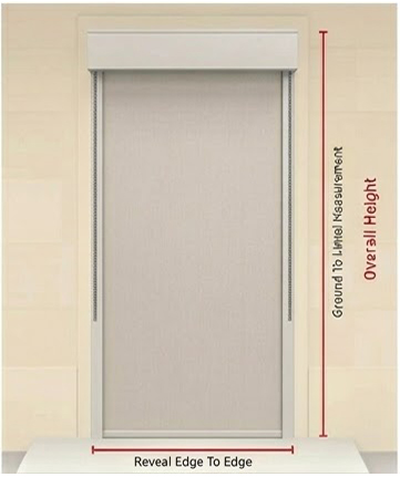 measure a roller shutter