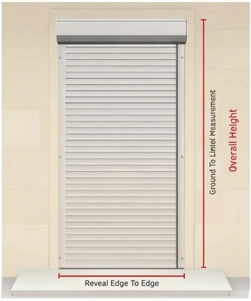 measure a roller shutter